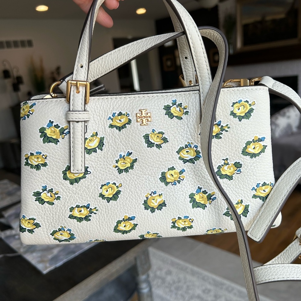 Tory Burch White Floral Women's Bag